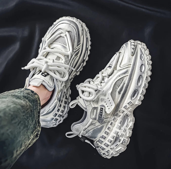 New Summer Outdoor Men's Casual Thick Bottom Sneaker Shoes for Men Sports Breathable Mans Popular Loafers Model Male Sneakers.