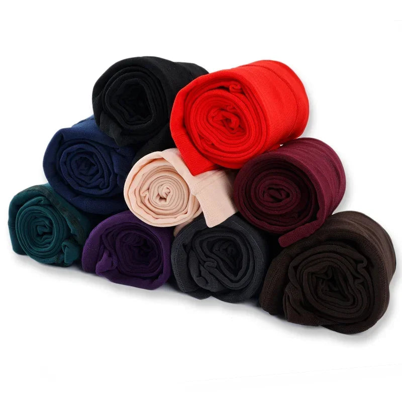 Frauen Winter Verdicken Leggings Warme Hohe Taille Einfarbig Samt für Weibliche Verdickte Samt Strumpfhosen Dehnbare Schwarze Strumpfhosen.