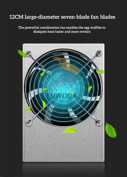 Commercial Egg Waffle Machine And Cooling Rack Egg Waffle Maker Household Waffle Making Machine Paired Cooling Rack.