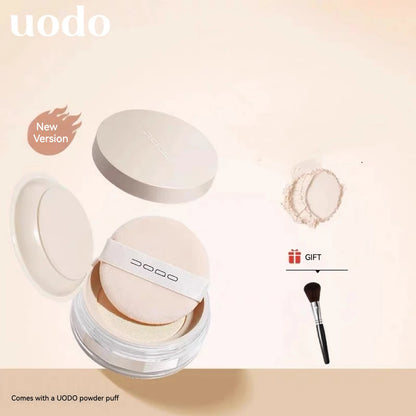 Uodo Loose Powder Makeup Oil Control Dry Skin Long-lasting Setting Foundation Glitter Flagship Genuine Goods Udo.