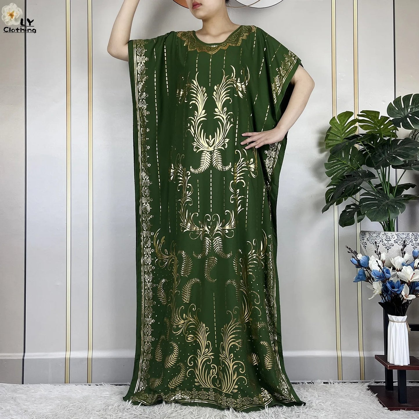 Neue Sommer Abaya für Frauen lässig Kurzarm weiches Baumwoll kleid Dubai Kaftan lose Dame Maxi Islam afrikanisches Kleid mit großem Schal.