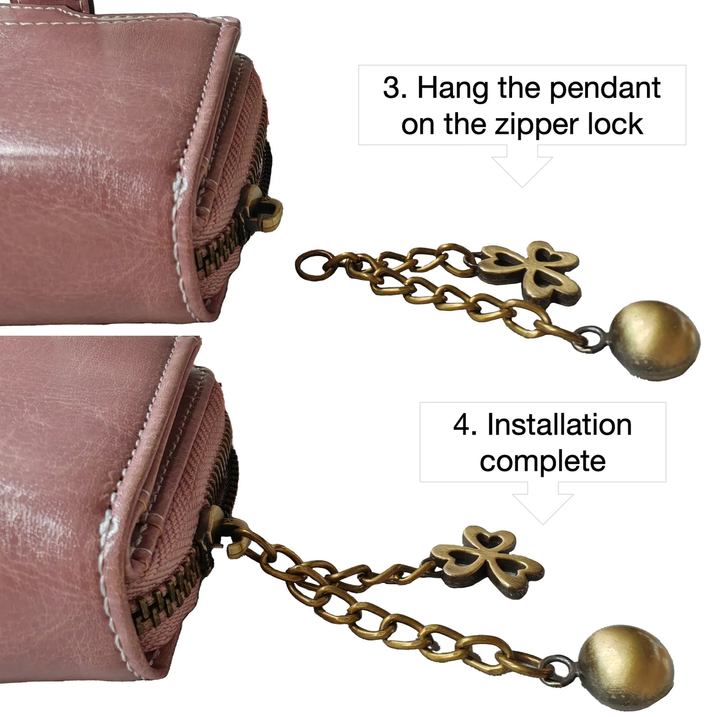 Women's Short Oil Wax Leather Coin Purse Fashion Buckle Zipper Wallet Driver's License Card Bag.