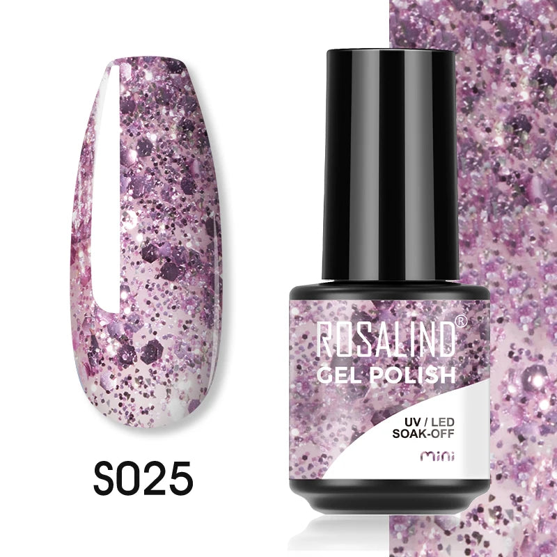 ROSALIND Red Series UV Nail Gel Hybrid Varnish Semi Permanent For Manicure Art Nail Polish Matt Base Top Coat Gel Nail Polish