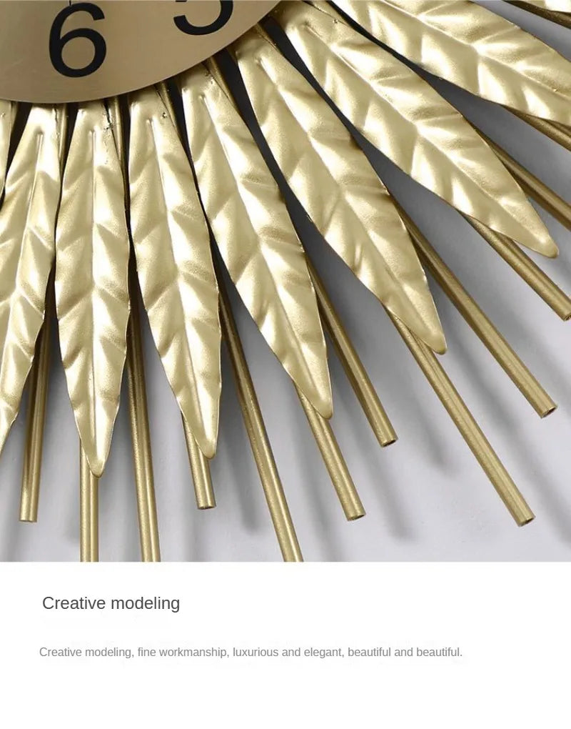 Weizen ohren uhren, Wohnzimmer wanduhren, die Ernte Wohlstand Gesundheit Glück Einheit Freundschaft Vitalität Hoffnung symbolisieren