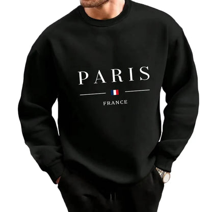 Mens Tracksuit Letter Print Single Piece O Neck Sweatshirt Sweatpants Daily Casual Office Man Clothing Sports Jogging Streetwear.