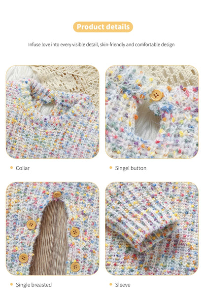 Winter Baby Mädchen Strampler Herbst Rundhals Langarm Gestrickte Neugeborenen Ein Stück Overalls Outfits 0-18m Kleinkind kleidung.