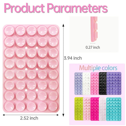 Double Sided Silicone Suction Cup Phone Case Detachable Stand For Hands-Free Selfies And Videos Just Use For Smooth Glass.