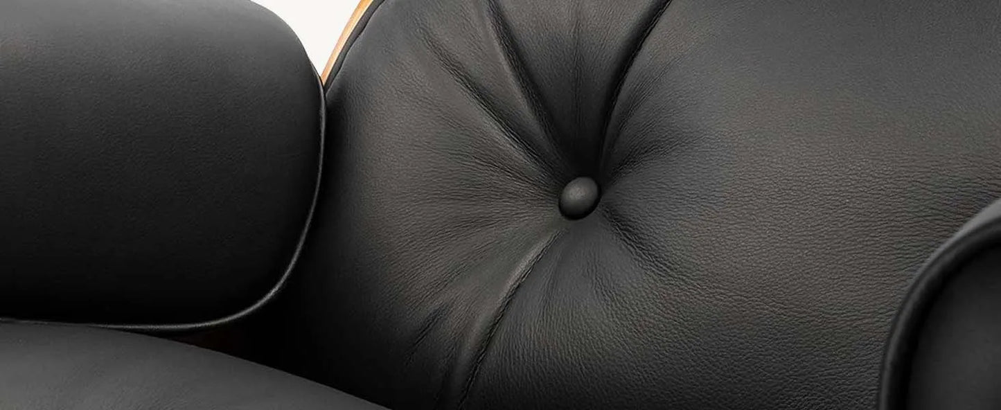 Oberschicht aus Rindsleder, klassischer Liegestuhl, XL-Version mit Armlehne, Drehstuhl, Möbel, Freizeitstuhl für Schlafzimmer, Balkon, Studio