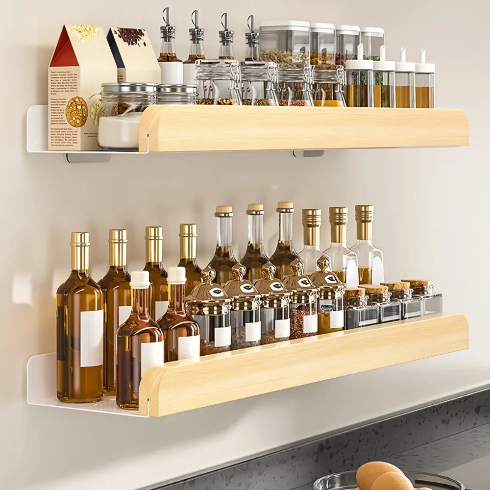 1PC Wandregal Kein Bohren Badezimmer Aufbewahrung Organizer für Shampoo Home Hotel Verwenden Badezimmerzubehör Schwimmendes Regal