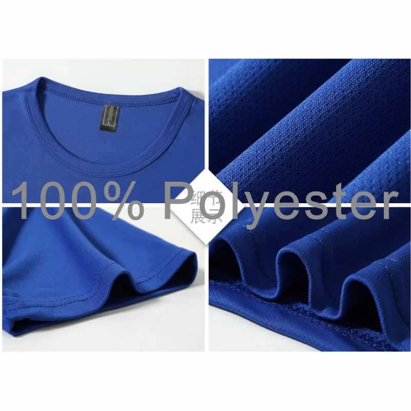 Summer Quick-drying T-shirt Custom Logo Breathable Sports Top Embroidery Personalized Logo Team Activity T-shirt Print Pattern.