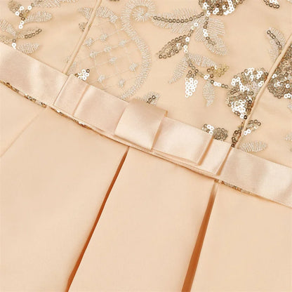 3-10 Y Pailletten Blumen Stickerei Mädchen Kleid Sommer Ärmellose Prinzessin Party Kleider Weihnachten Geburtstag Geschenk Kind Casual Kleidung.