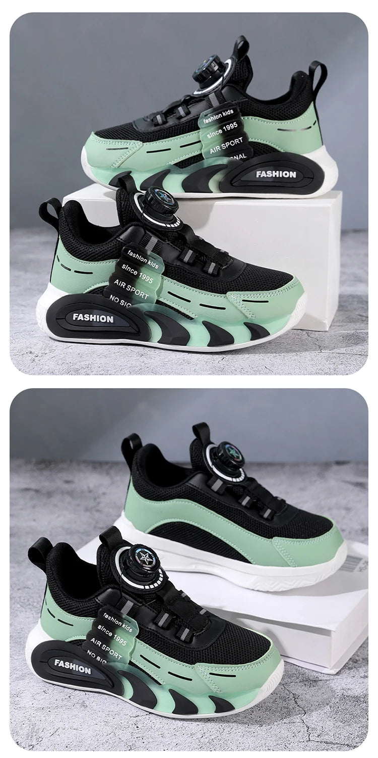 Pink Girl's Fashion Sneakers Anti Slip Comfortable Children Boy's Casual Walking Shoes Outdoor Sport Tennis.