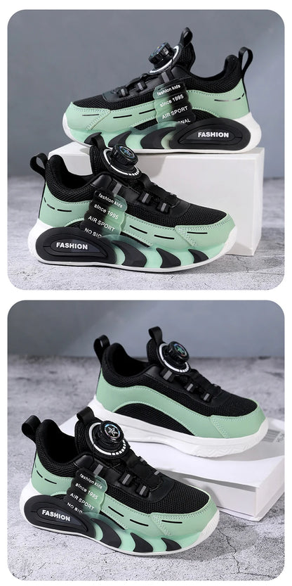 Pink Girl's Fashion Sneakers Anti Slip Comfortable Children Boy's Casual Walking Shoes Outdoor Sport Tennis.