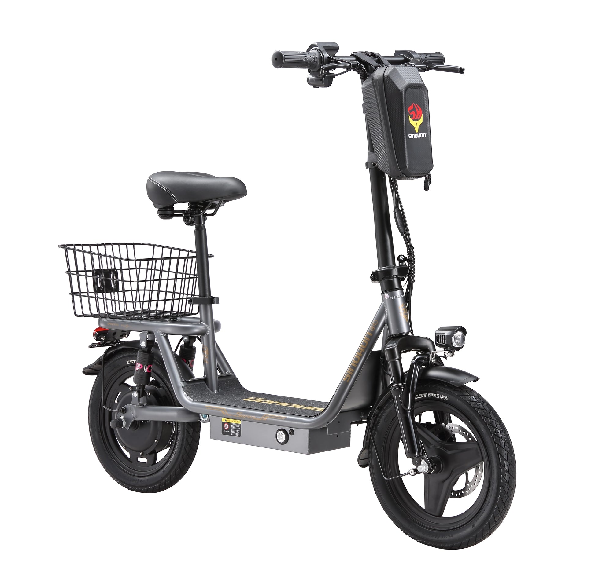 K14 Electric Scooter 500W Peak Motor, 14'' Tires,36V 15.6Ah Battery,32km/h Max Speed,50-60km Range,350W Rated Motor, Disc Brakes.
