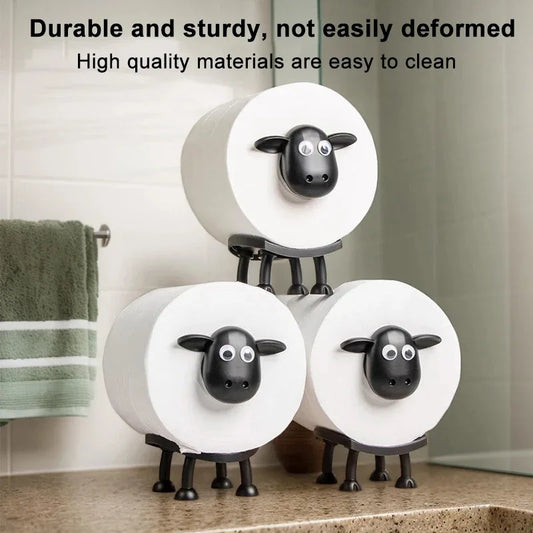 Niedlicher Tier-Toilettenpapierhalter in Tierform, Toilettenpapierrollenhalter, freistehendes Badezimmer-Set für Zuhause, Badezimmer, Ständer