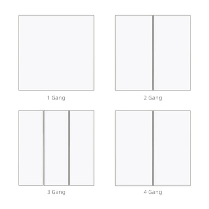 AVATTO Tuya Zigbee/WiFi Smart Lichtschalter mit Neutralleiter, Tasten-Rebound-Schalter mit Umgebungslicht-Unterstützung Alexa Google Home.