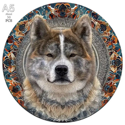 Wooden Animal Jigsaw Puzzle for Adults Kids Toy Circular Puzzle Puzzles Set Birthday Gift Brain Teaser Family Interactive Game