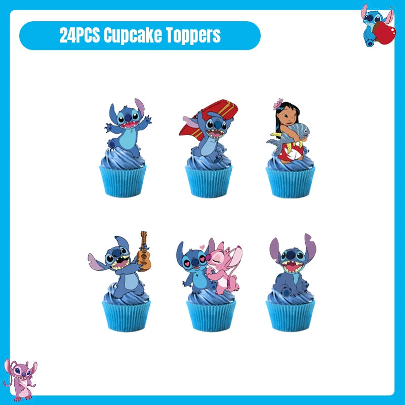 Disney Lilo und Stitch Geburtstag Party Dekoration Geschirr Tasse Teller Tischdecke Luftballons Thema Party liefert Banner Hintergrund