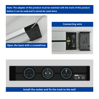 Wandsteckdose EU UK FR Korea Standard Home Küche Badezimmer Büro Wandsteckdosen Stecker Adapter Weiß Schwarz.