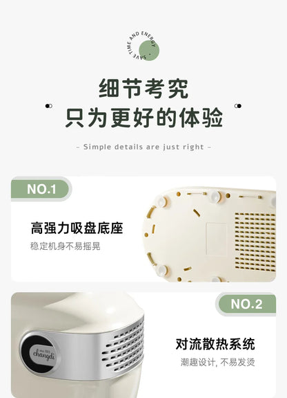 Premium Food Mixer with Dual Blades, Automatic Kneading Large Touchscreen and DC Motor for Quiet Operation 220V