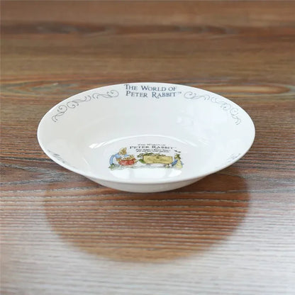 Bone china rabbit series dinner plate ceramic soup plate vegetable plate.