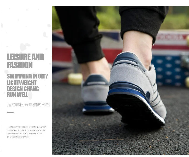 Brand Sneakers Men Outdoor Running Shoes High Quality Lace-Up Men Casual Shoes Fashion Comfortable Walking Shoes Tenis Hombres