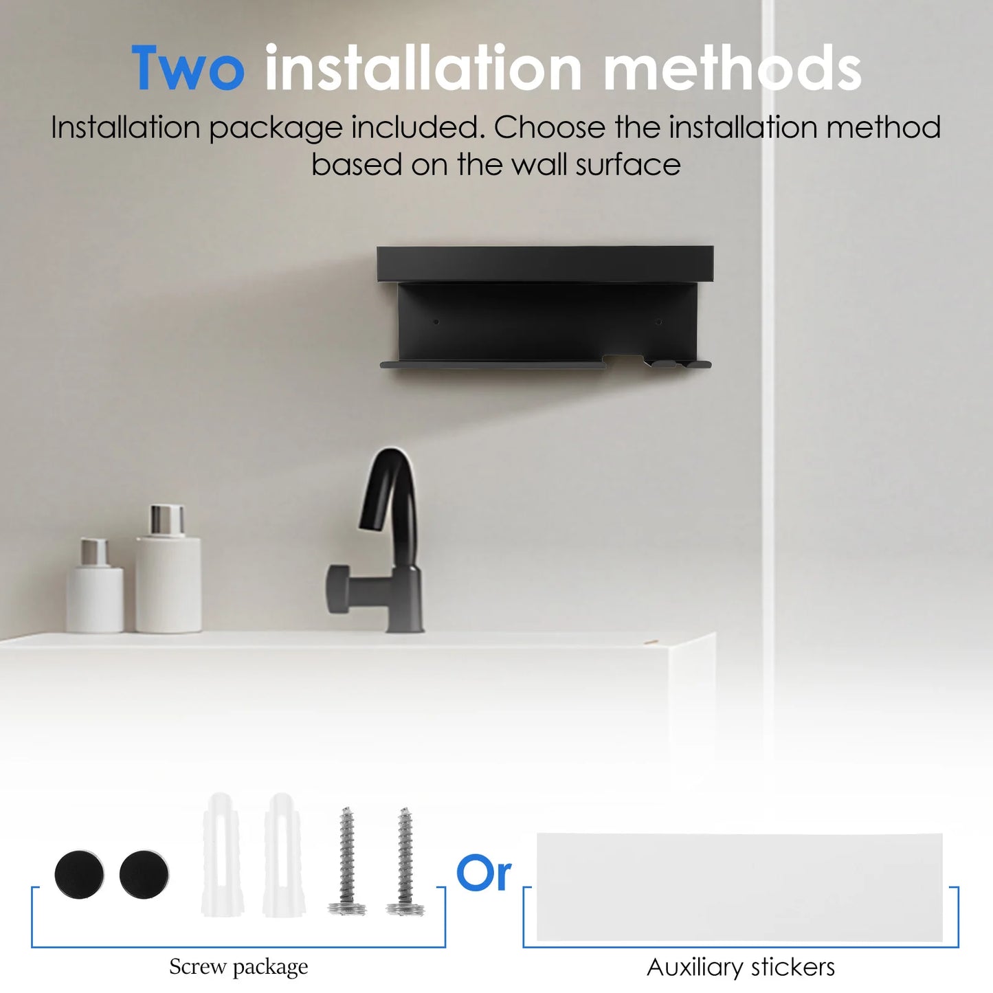 Haartrockner-Halter, Wandmontage, Aufbewahrungsregal, Dyson Airwrap-Halter mit speziellem Steckerschlitz, Haarpflege-Werkzeug, Badezimmer-Organizer