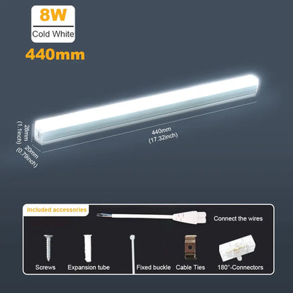 T5 T8 Led Tube Light 220V 110V Wall Lamp Bulb Light 10W  lampa For Home Indoor Kitchen Lighting Garage Light Ceiling Lighting.