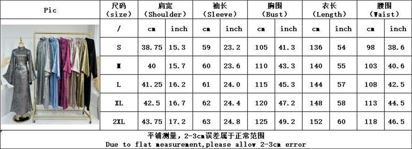 Ramadan Satin Shimmer Abaya Damen Dubai Luxury Islam Muslim Kaftan Dresses Kebaya Abayas For Women Robe Musulmane Femme Vestidos.