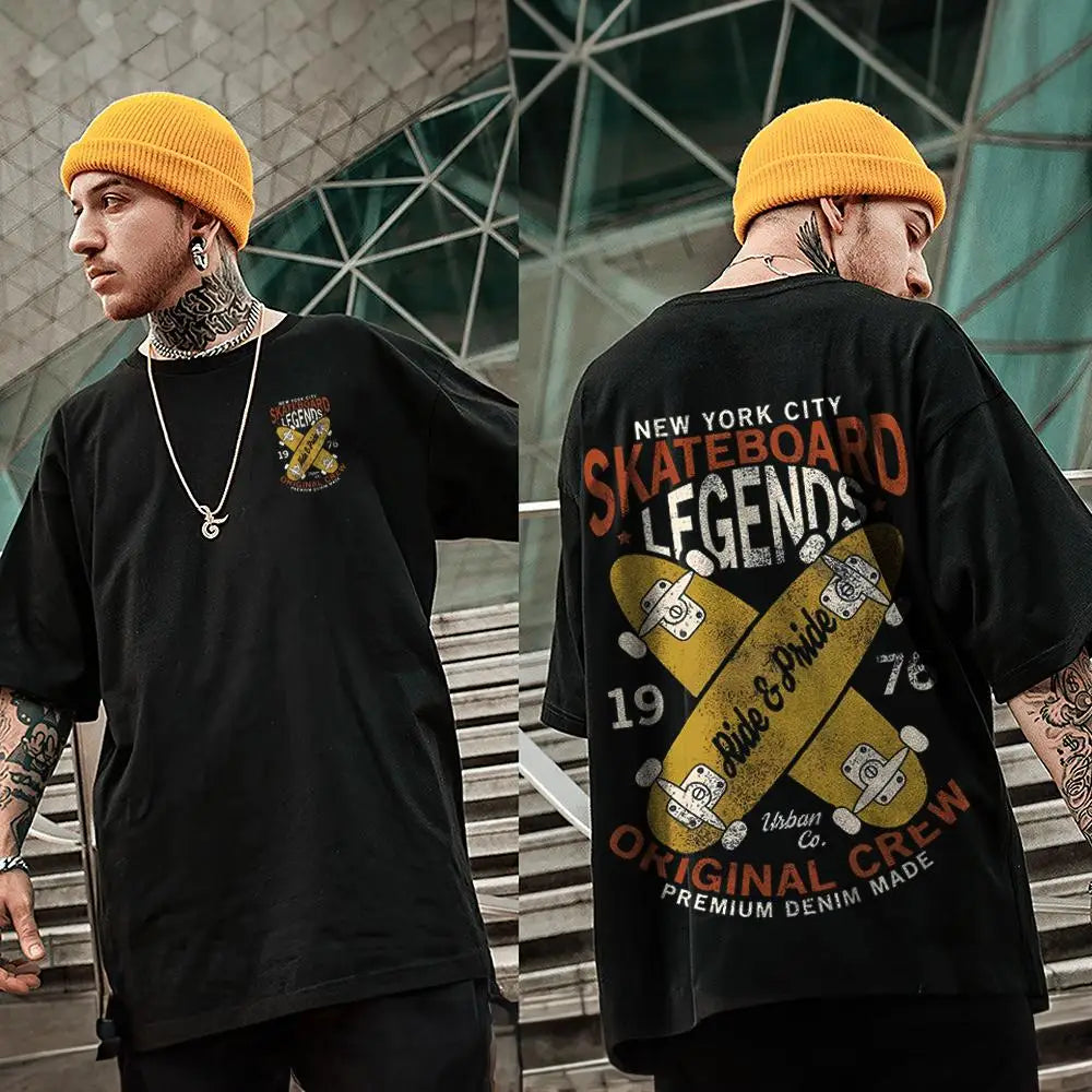 Man Hip Hop T-Shirt 3d Skateboard Men's Sport Shirt Oversized Loose Sweatshirt Casual Short Sleeve Tee Top High Quality Clothing.