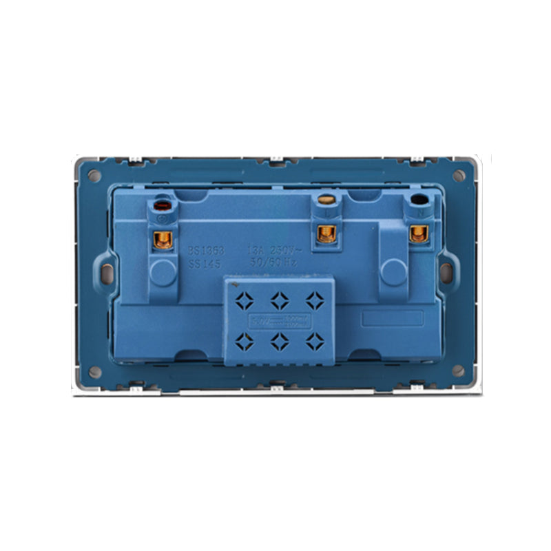 18 W Typ-C-Stecker, Schnellladung, UK 13 A USB-Wandsteckdose, Steckdose mit 3,1 A USB C, universelles Dual-5-Pin-Steckdosenpanel.