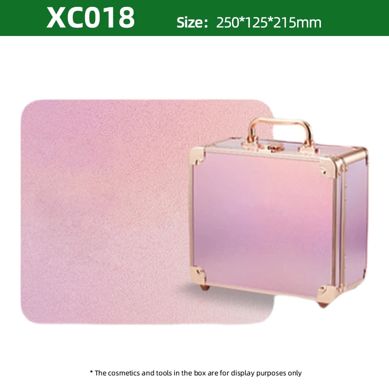 Large Capacity Makeup Case with LED Mirror Multiple Size Options Cosmetic Box LED Mirror Makeup Storage Box for Beauty Salons