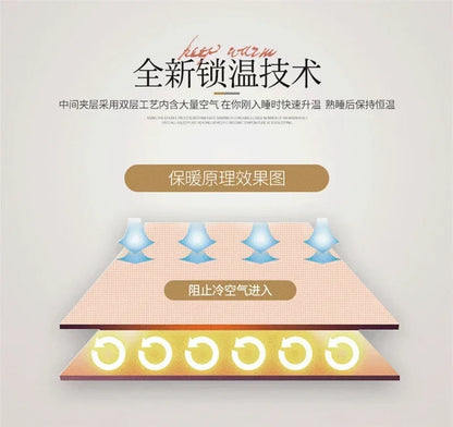 New Warm Weighted Blankets for Beds High End Thicken Warmth Raschel Blanket for Winter Autumn Double Side Plush Comforter Quilt.