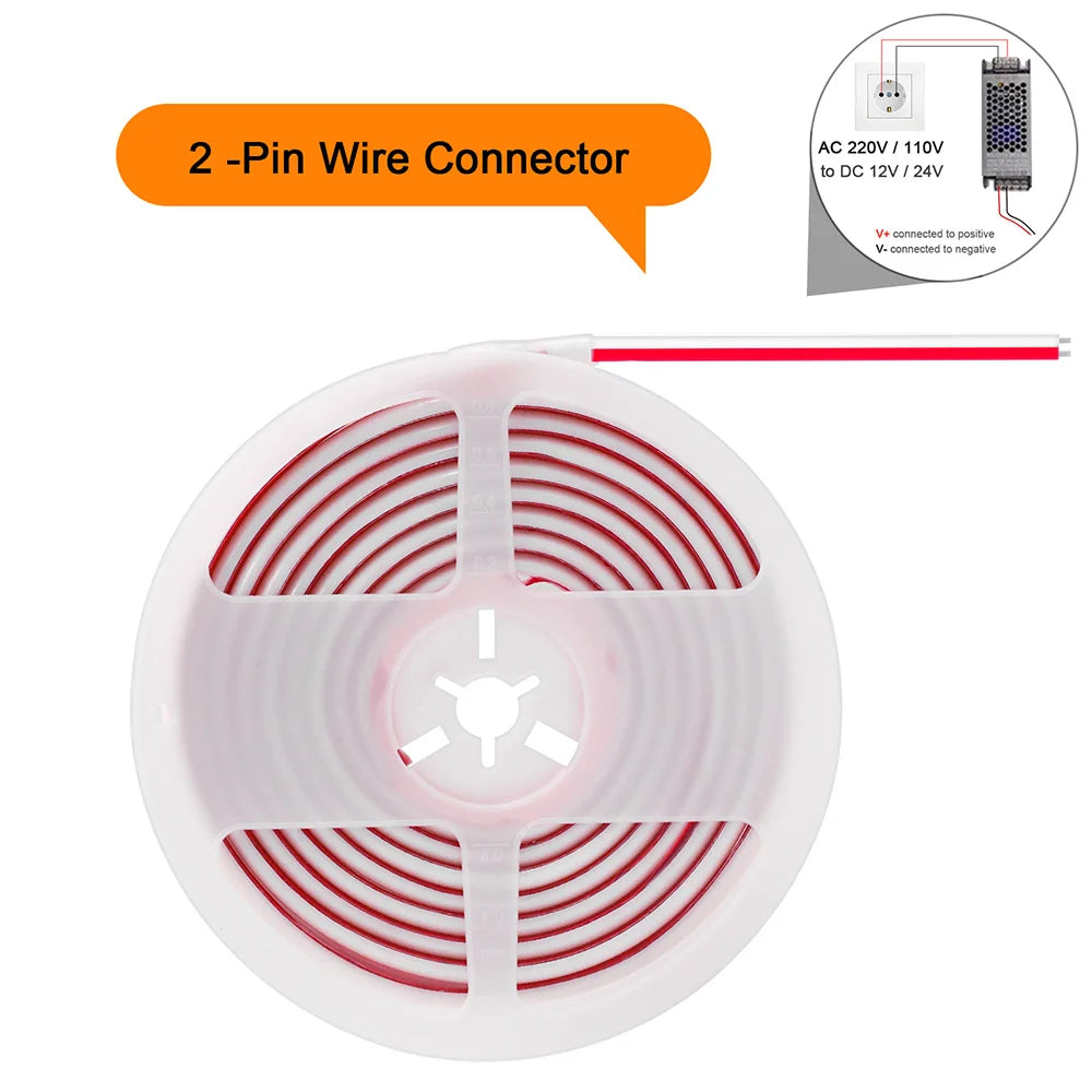 Waterproof COB LED Neon Light Strip 12V 24V 5m 10m 15m 20m 0.5m 320 LEDs Flexible Tape Silicone Tube Lamp Liner Lighting RA90.