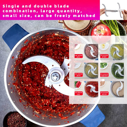 DIVEDEER Meat grinder household electric stainless steel cooking stirring garlic mince mince machine small garlic puree.