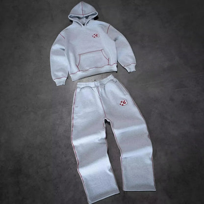 New Oversized Loose Y2k Tracksuit Men Cotton Casual Sports Hoodies Sweatpants Two Piece Set Clothes for Men Fashion Streetwear.