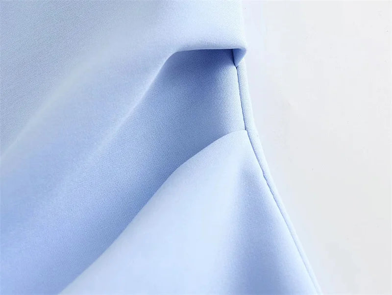 MUJER Off Schulter Mini Kleid Frau Blau Schwarz Weiß, Figurbetontes Kleid Frauen Backless Ärmellose Sommer Sexy Party Kurze Kleider.