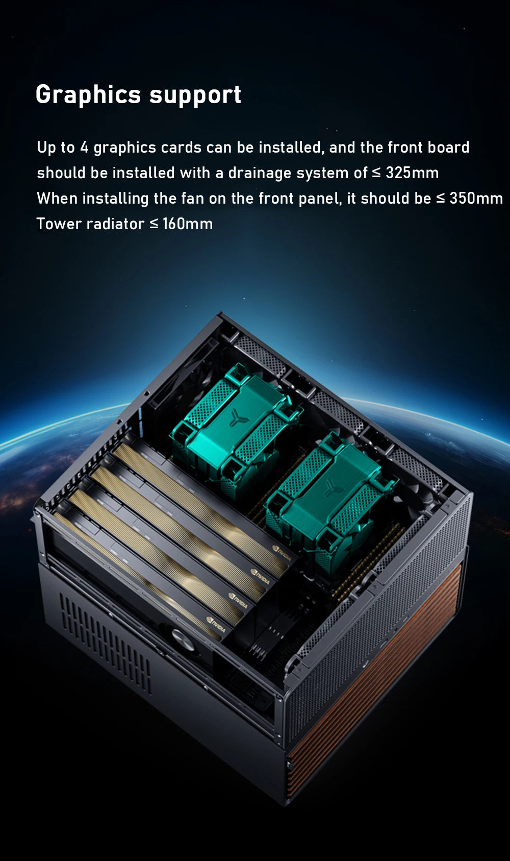 Jonsbo N5 NAS Computer Chassis ITX/M-ATX/ATX/E-ATX PC Case 12+4 Hard Disk Space ATX Power Supply With Fan Aluminum Desktop Case.