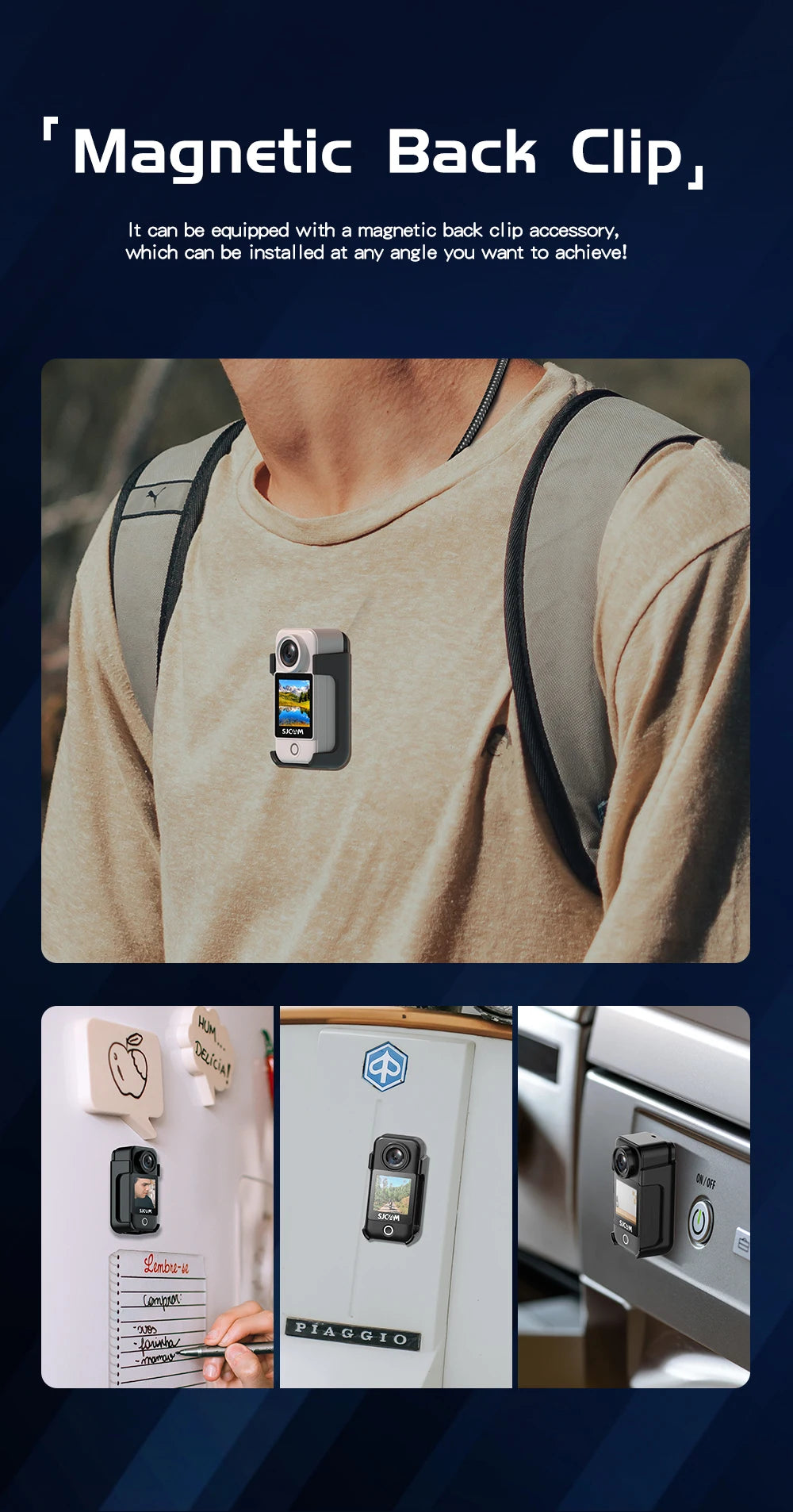 SJCAM C300 Pocket Action Camera 4K FHD With Long Battery Life Video 30M Waterproof 5G WiFi Camera Sport Action Cam