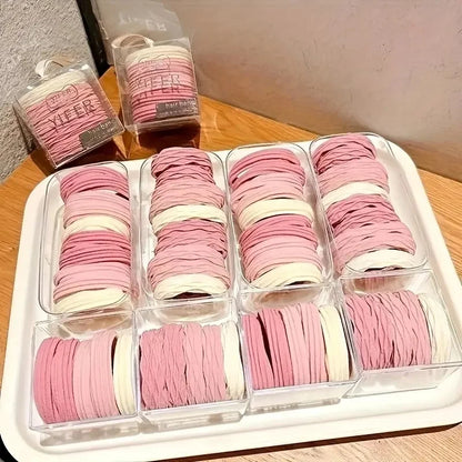 20Pcs High-Elasticity Hair Ties for Women Minimalist Hair Bands Soft Stretchy Ponytail Holders Everyday Elastic Hair Accessories.