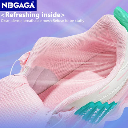 New Anti-skid Leather Kids Sneakers for 5-16Years Girls Casual Walking Footwear Non Slip Children Boys Sport Running Sneaker.