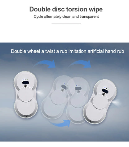 PuRuiKai robot electric automatic window cleaning Robotic vacuum cleaner, with remote control, two-way automatic spray.