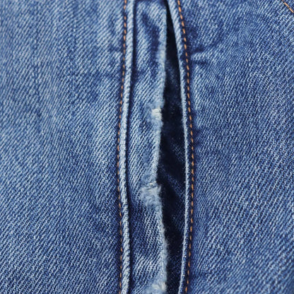 HH Women Denim Pant Sets Turn-Down Collar Long Sleeves Belt Autumn Coats+Pockets Loose High Waist Zipper Hemming Trousers.