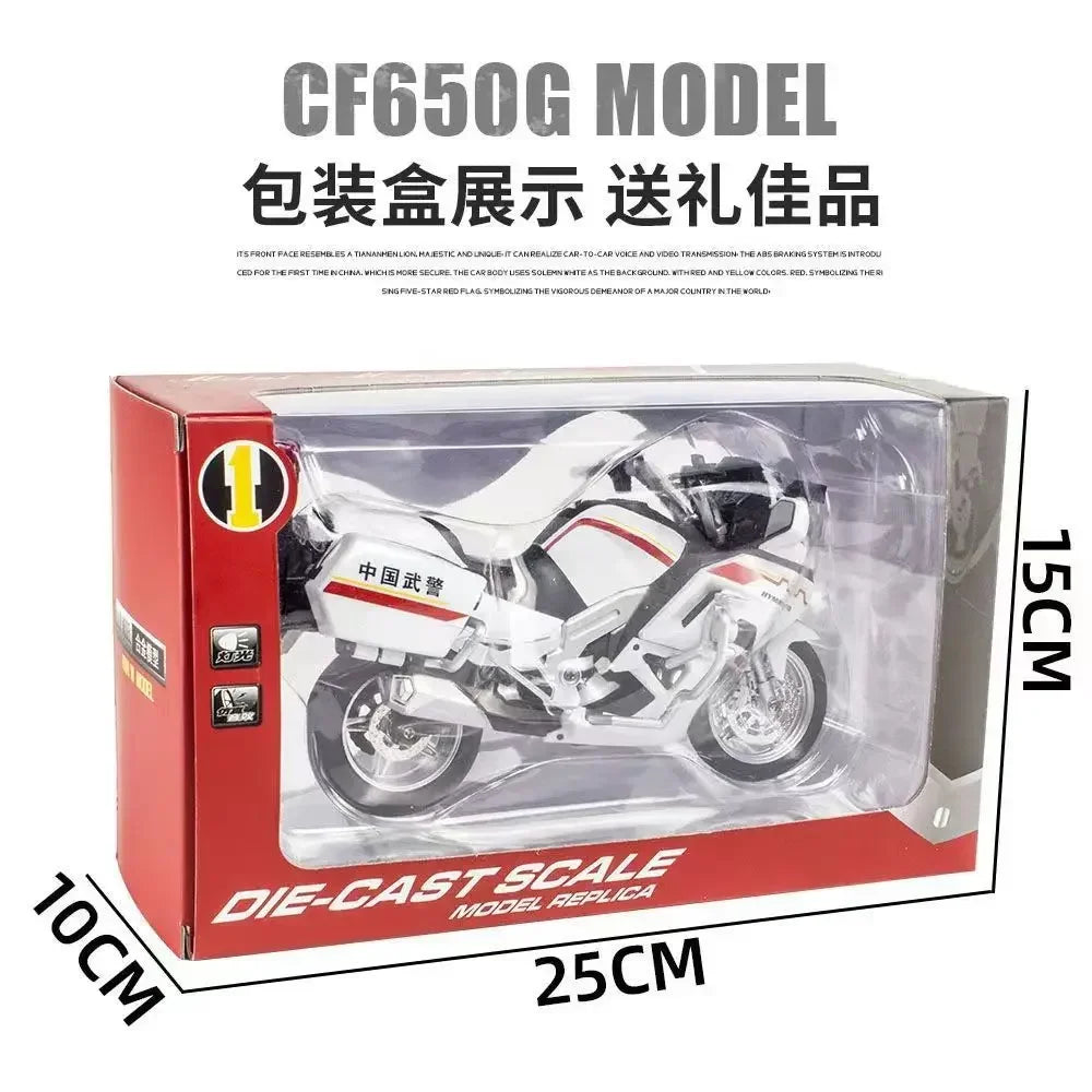 Simulation 1:12 State Guest 650G Motorcycle Model State Guest Guard Alloy Machine Model Boy Audiovisual Toy Gift.