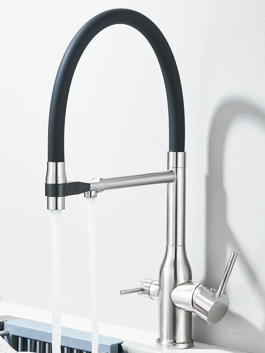 Filtered Kitchen Faucet Purification Tap With Magnetic Sprayer Kitchen Faucet Filtered Water Purification Feature Kitchen Tap