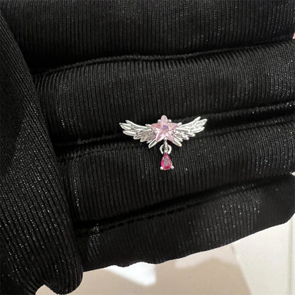 1PCS Cute Pink Zircon 316L Stainless Steel Ear Bone Nail New Fashion Y2K Punk Small Earring for Women Cochlea Jewelry Party Gift.