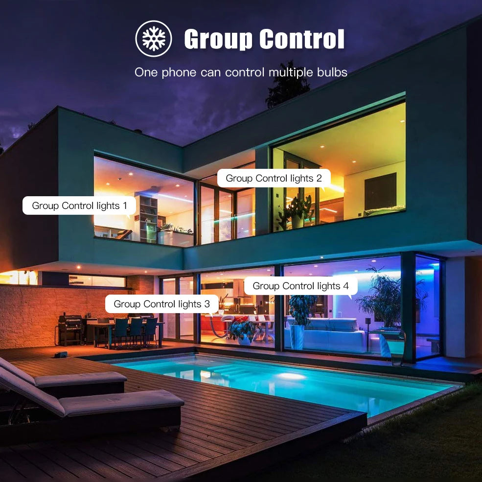 Tuya WiFi GU10 Smart LED Glühbirne Bluetooth GU10 Dimmbare Lampen Smart Life App Control Spotlight Glühbirne Funktioniert mit Alexa Google.