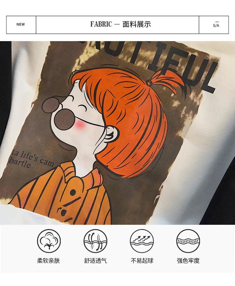 170kg Plus Size Damen Büste Herbst lässig Mode bedruckt Sweatshirt lose Langarm Top 6xl 7xl 8xl 9xl 10xl 11xl.