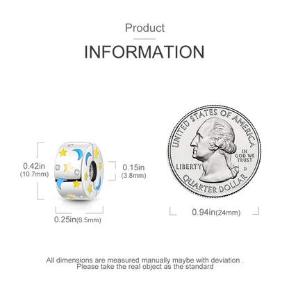 Silver Clasp 925 Sterling Silver CZ pave Clip Charms Daisy Beads Stopper Safety Chain fit Original Bangle Bracelet Jewelry Clip