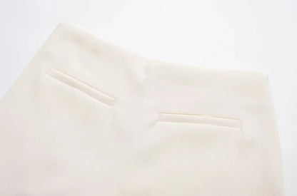 Women Fashion Pareo Style Shorts Skirts Vintage High Waist Side Zipper Female Skort Mujer.